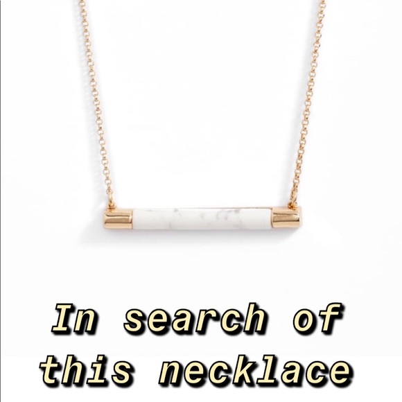 ISO gold and white marble Kate spade necklace - Picture 1 of 2